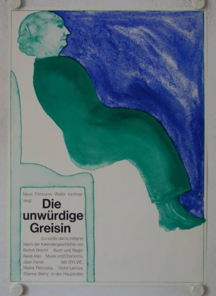 Die unwürdige Greisin originales deutsches Filmplakat